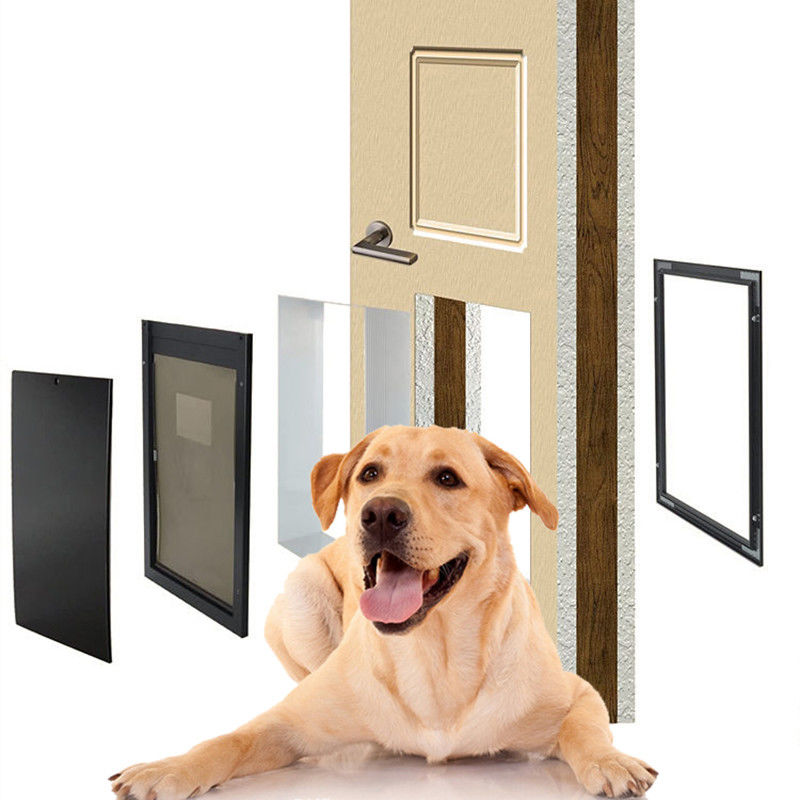 ISO9001 PET Porta segura de alumínio PET Quatro fechamento fechamento magnético porta de cachorro