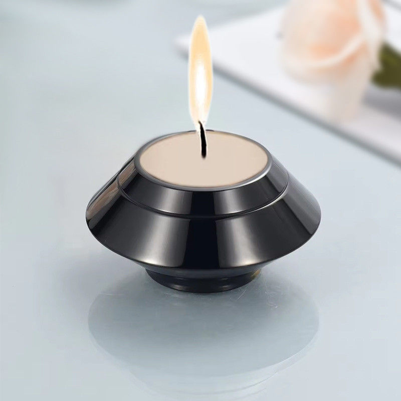 Custom Alumínio CNC Machining Parte cremação Urna memorial lembrança porta-velas cinzas Medalhão logotipo gratuito gravura