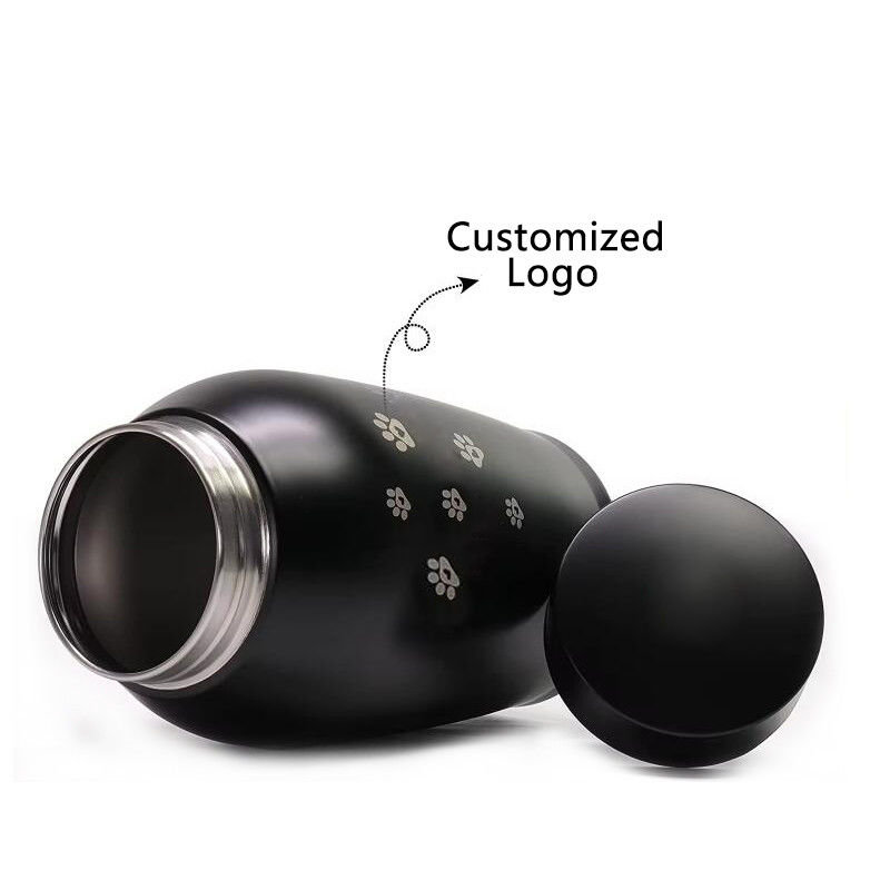 Peças de usinagem CNC de alumínio personalizadas Jar Memorial Gato Cão Produtos funerários Fechado Urna de animais de estimação de aço inoxidável
